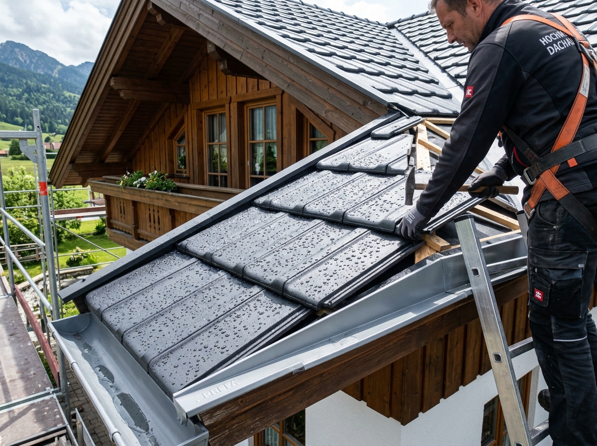Dachbeschichtung und Dachsanierung durch Bauhandwerk Stey in Augsburg